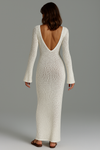 Knitted Maxi Beach Dress – Open back