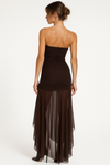 Backless High Waist Maxi Dress