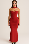 Two-piece Strapless Off-Shoulder Maxi Dress