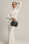 Long Sleeve Turtleneck Maxi Dress