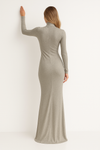 Hollow out Long Sleeve Maxi Dress