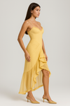 Ruffled Maxi Dress – Spaghetti Strap