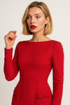 Double Bow Mini Dress – High‑Waist