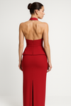 Two-Piece Dress Top and Long Skirt