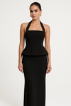 Two-Piece Dress Top and Long Skirt
