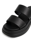 Calf Leather Sandals – Chunky High Heel