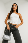 Casual Assymmetric One-Shoulder Tank Top