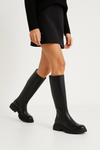 Black Venom Leather Boots