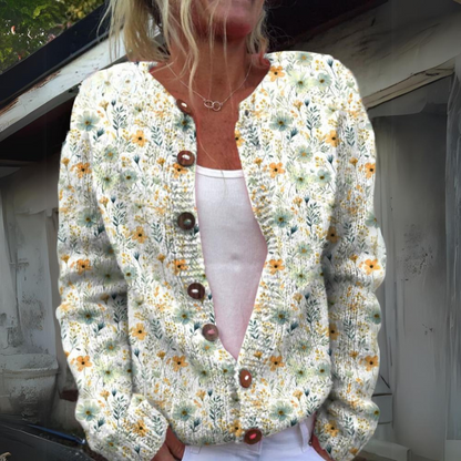 Freya | Floral Print Cardigan