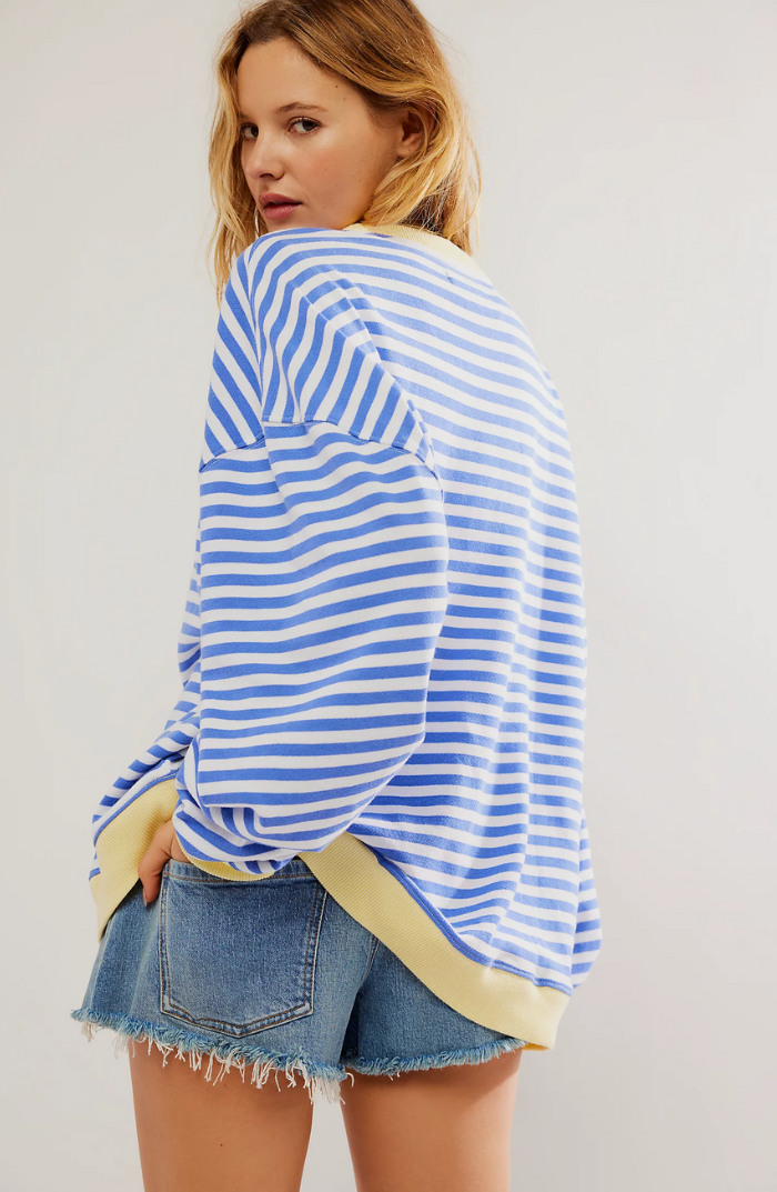 Emma | Cozy Oversized Striped Pullover