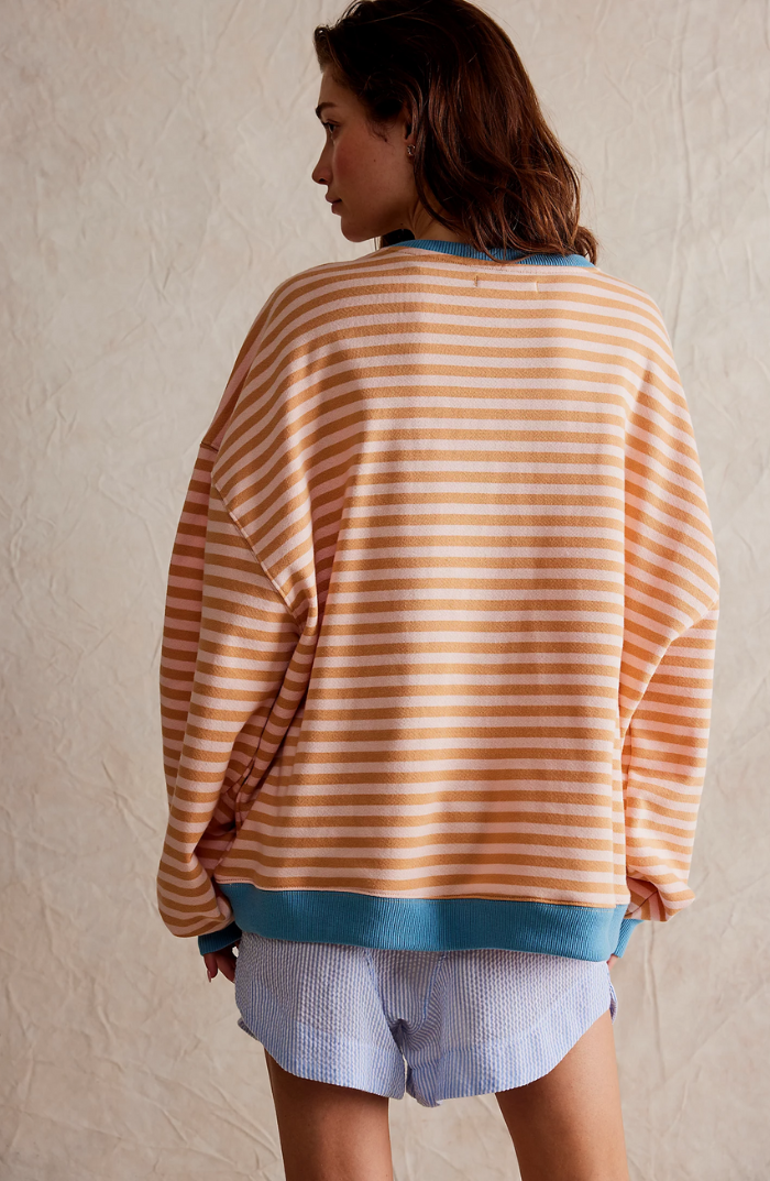 Fiona | Cozy Oversized Striped Pullover