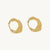 Geometric Gold Stud Earrings