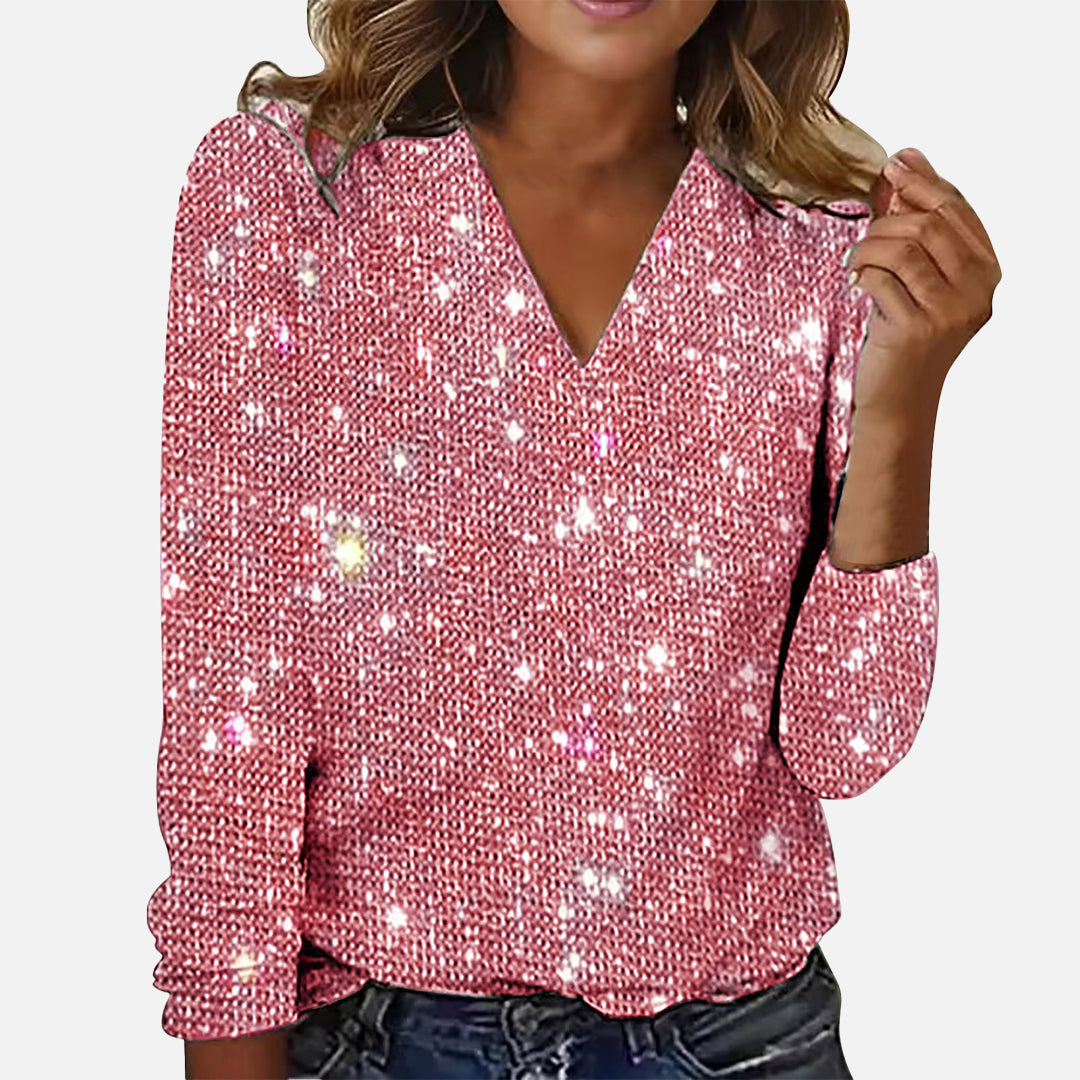 Madison™ | V-Neck Diamond Blouse