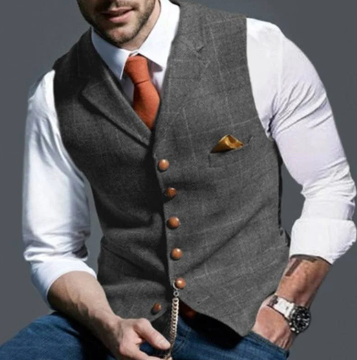 Zane™ | Elegant Buttoned Vest