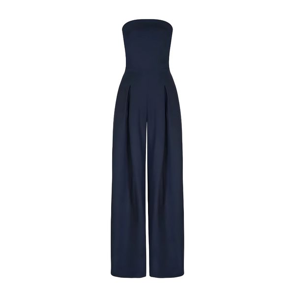 Wide Leg Strapless Jumpsuit