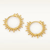 Esmeralda Gold Hoops