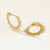 Esmeralda Gold Hoops