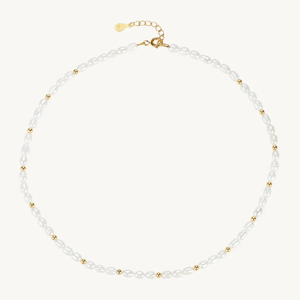 Freshwater Pearl and Gold Necklace