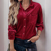 Relaxed Velvet Shirt