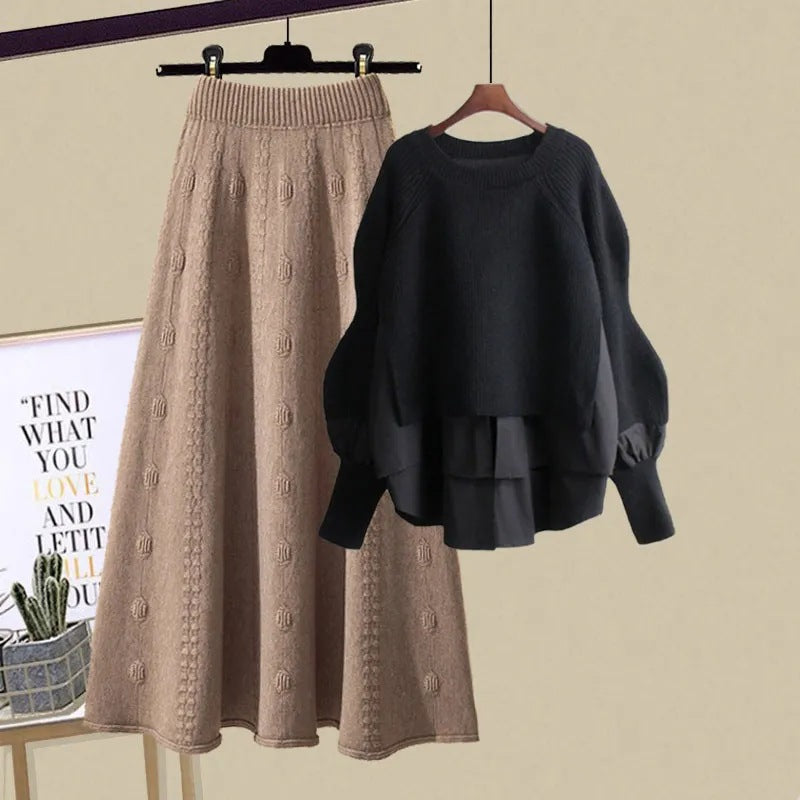 Bea™ | Relaxed Sweatshirt & Skirt Set