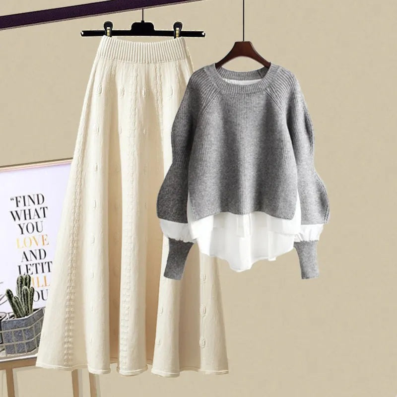 Bea™ | Relaxed Sweatshirt & Skirt Set