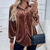 Relaxed Velvet Shirt