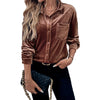 Relaxed Velvet Shirt