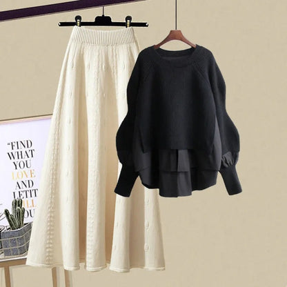 Bea™ | Relaxed Sweatshirt & Skirt Set