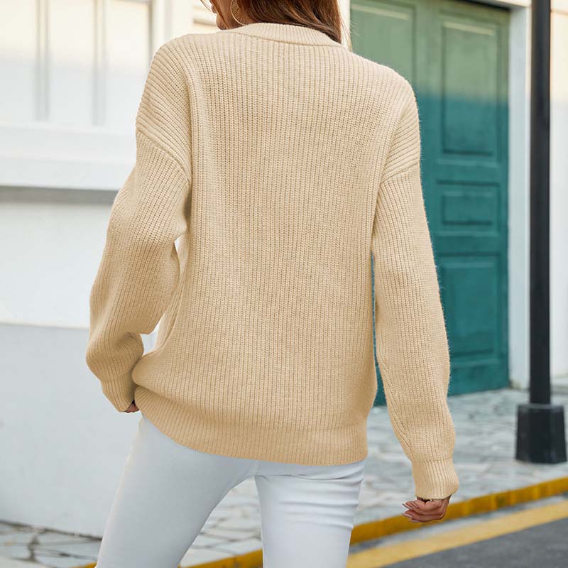 Lauren | Elegant Cable-Knit Casual Sweater