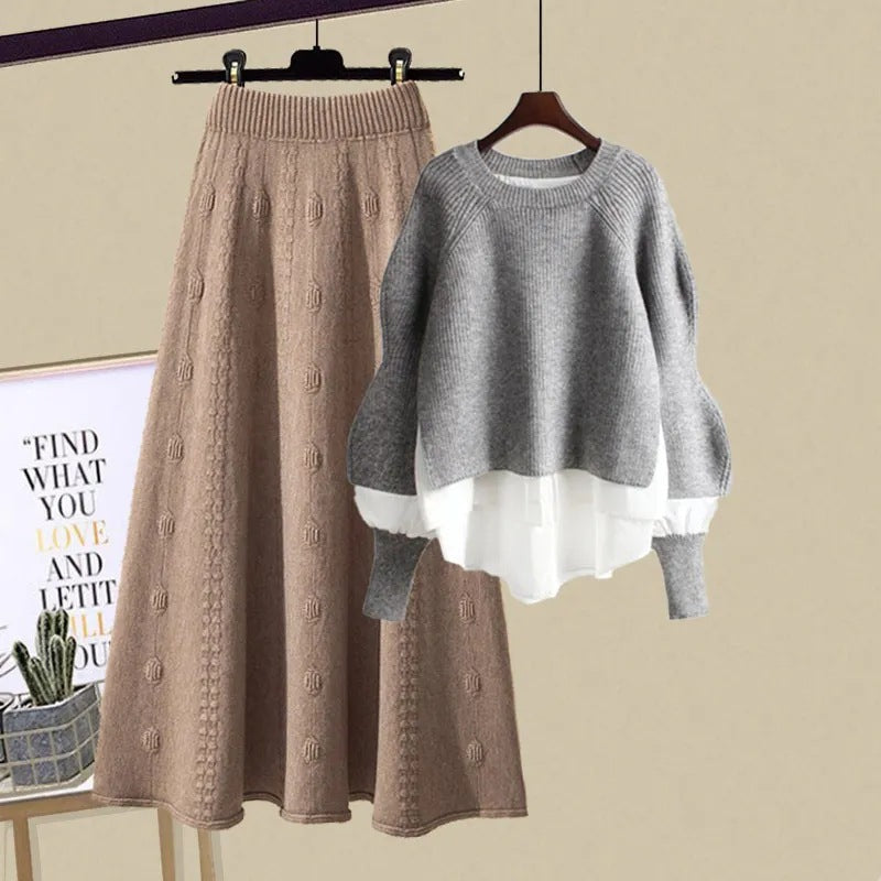 Bea™ | Relaxed Sweatshirt & Skirt Set