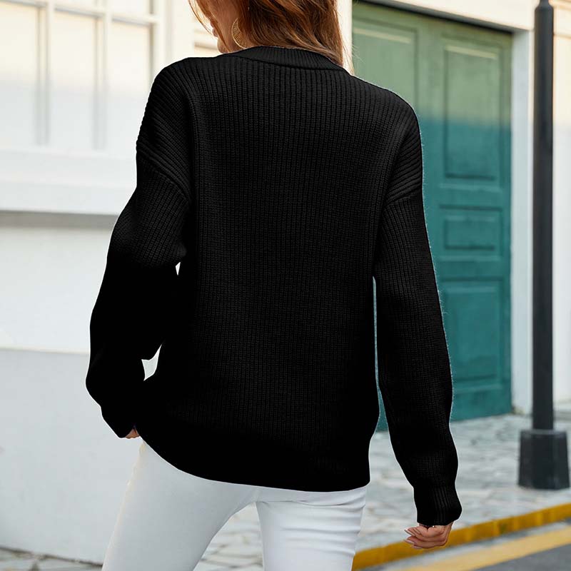 Lauren | Elegant Cable-Knit Casual Sweater