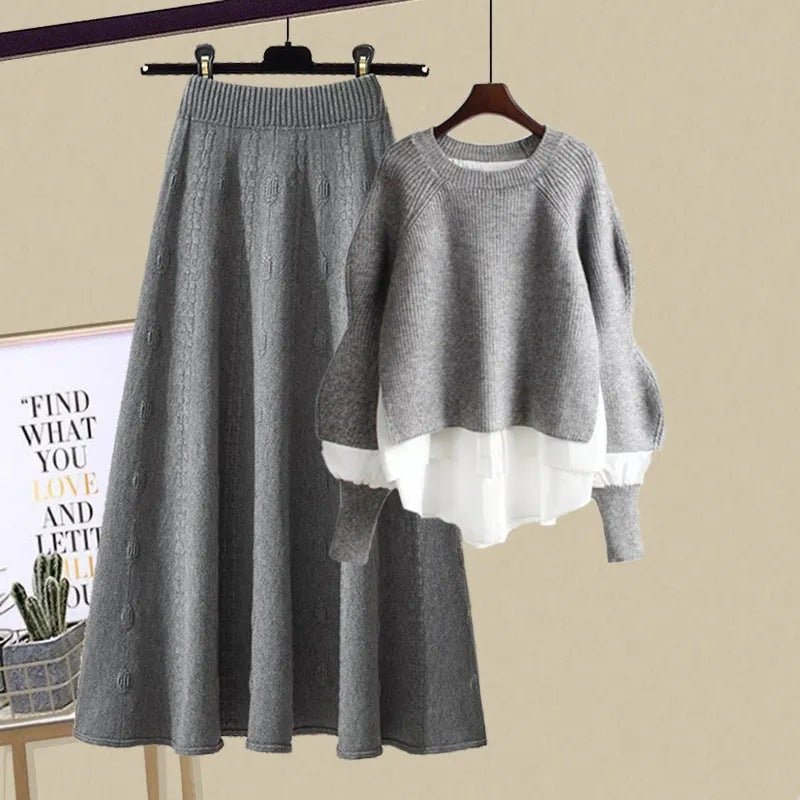 Bea™ | Relaxed Sweatshirt & Skirt Set