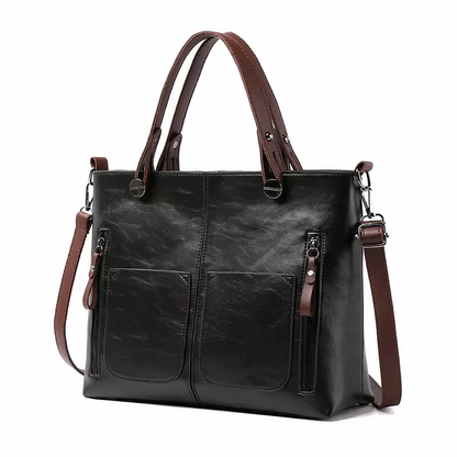 Elizabeth™ | Vintage-Style Leather Shoulder Bag