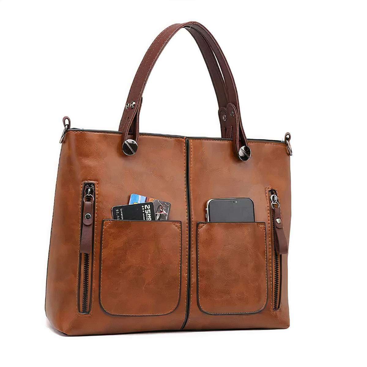 Elizabeth™ | Vintage-Style Leather Shoulder Bag