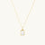 Rectangle Pearl Pendant Necklace