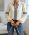 Vintage V-Neck Blouse