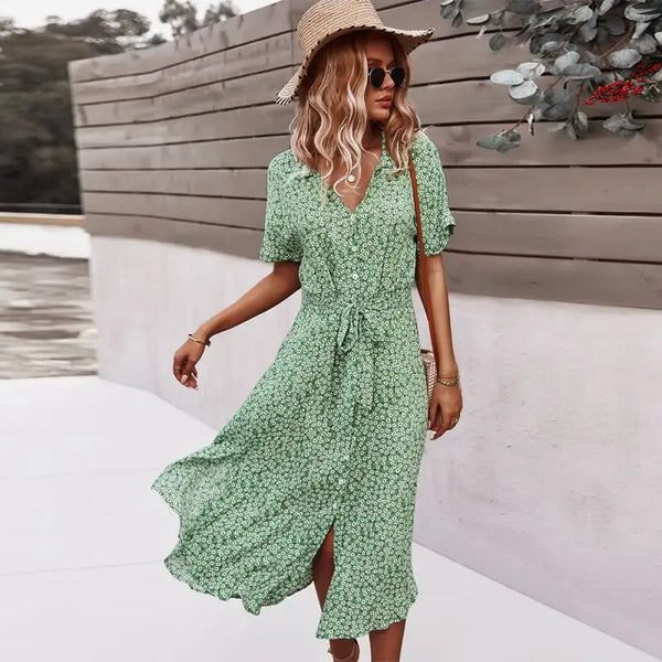 Deborah - Floral Midi Dress