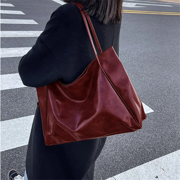 LISA | SPACIOUS BROWN TOTE