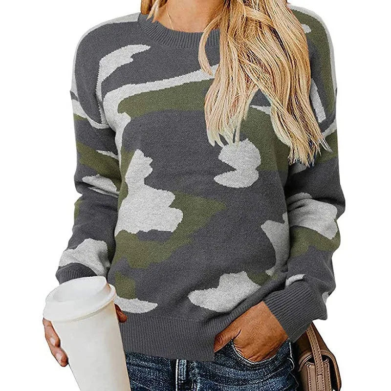 Edith™ | Leopard Camouflage Sweater