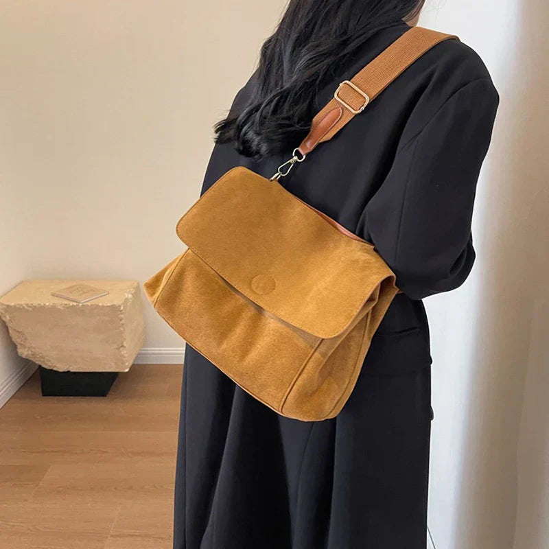 Chloe™ | Vintage Suede Shoulder Bag