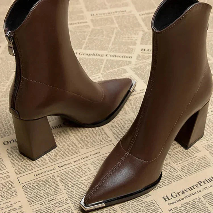 Michaela | Chrome Tip Boots