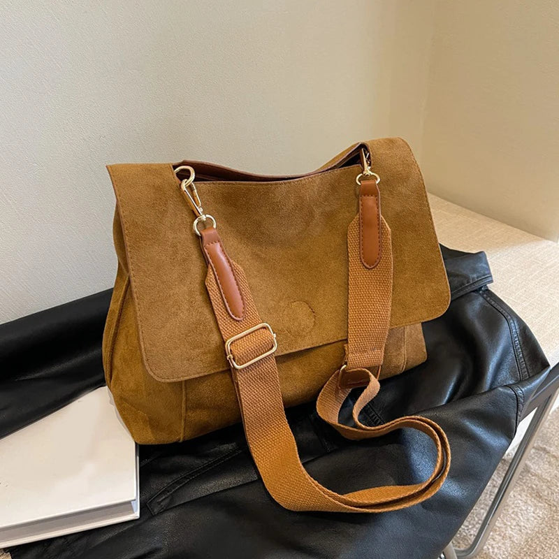 Chloe™ | Vintage Suede Shoulder Bag