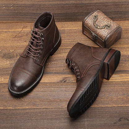 Edward™ | Vintage Cap-Toe Derby Boots