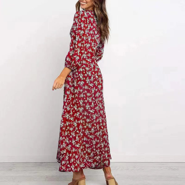 Alexia - V-neck Floral Dress
