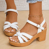 Braided Vegan Heels