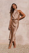 Solène High Waist Midi Dress