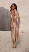 Solène High Waist Midi Dress
