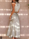 2 piece Skirt Set Satin Summer