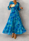 Rosalie Watercolour Wrap Dress