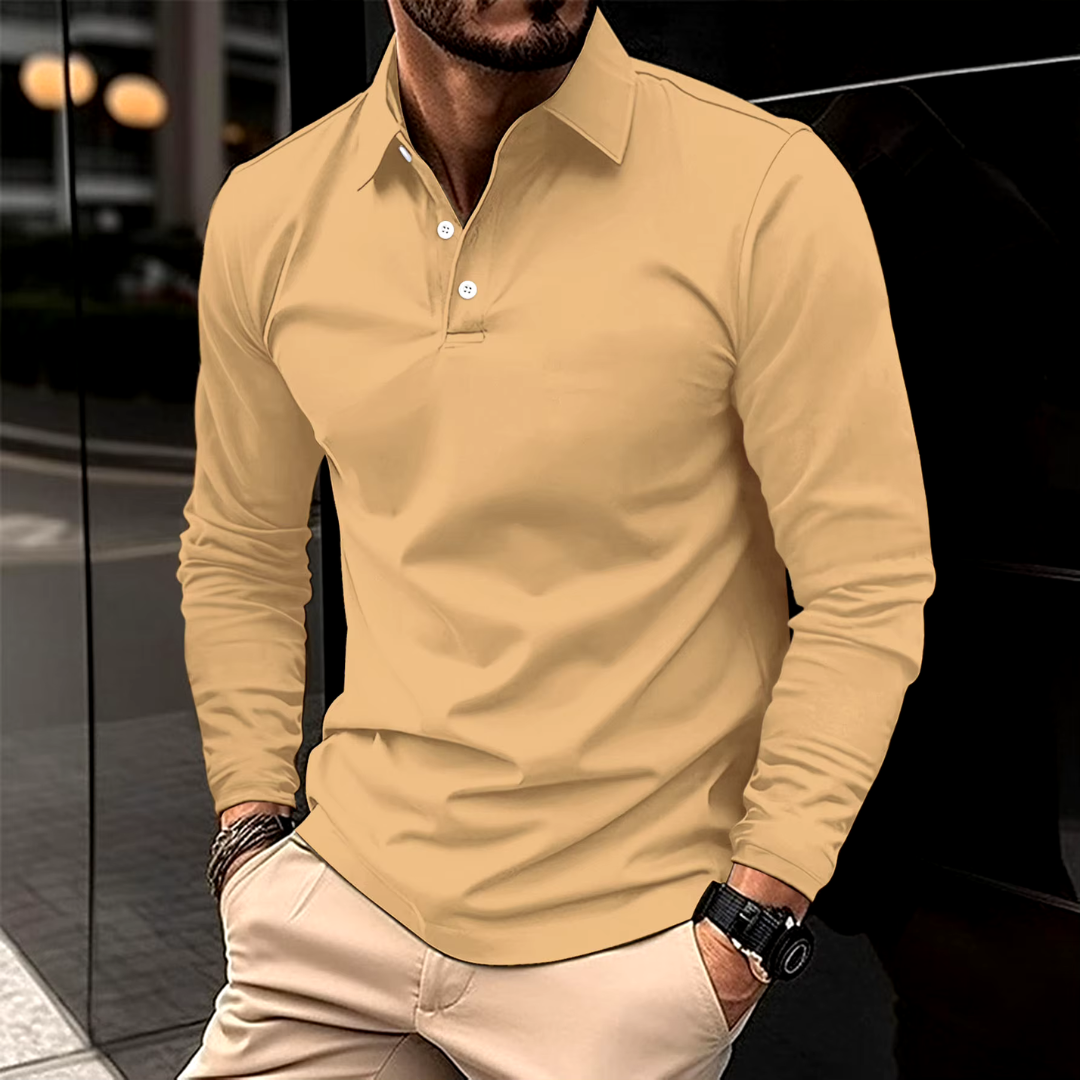 Ryan™ | Casual Long-Sleeve Polo